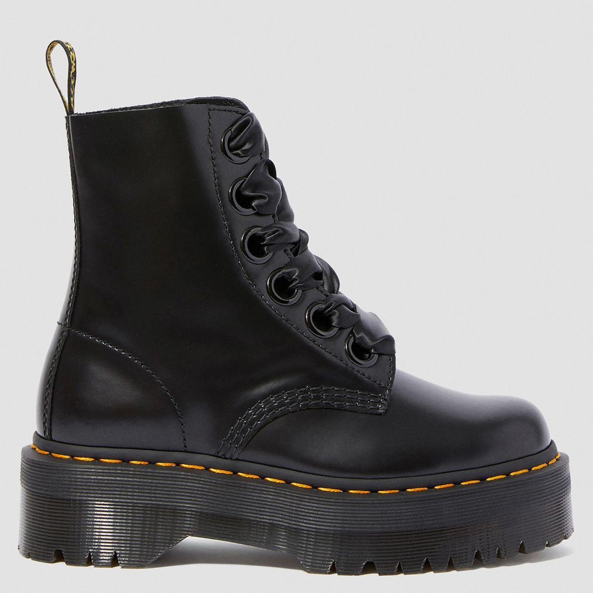 DR MARTENS - Dr Martens Molly Botín Mujer Cuero Negro