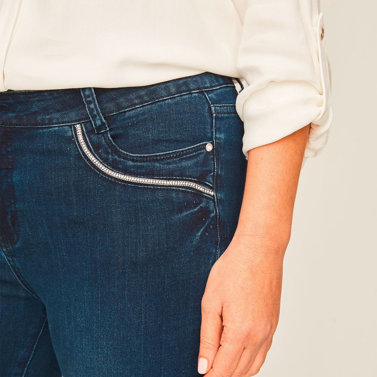 S COCCI - Jeans Skinny Tiro Alto Mujer S Cocci