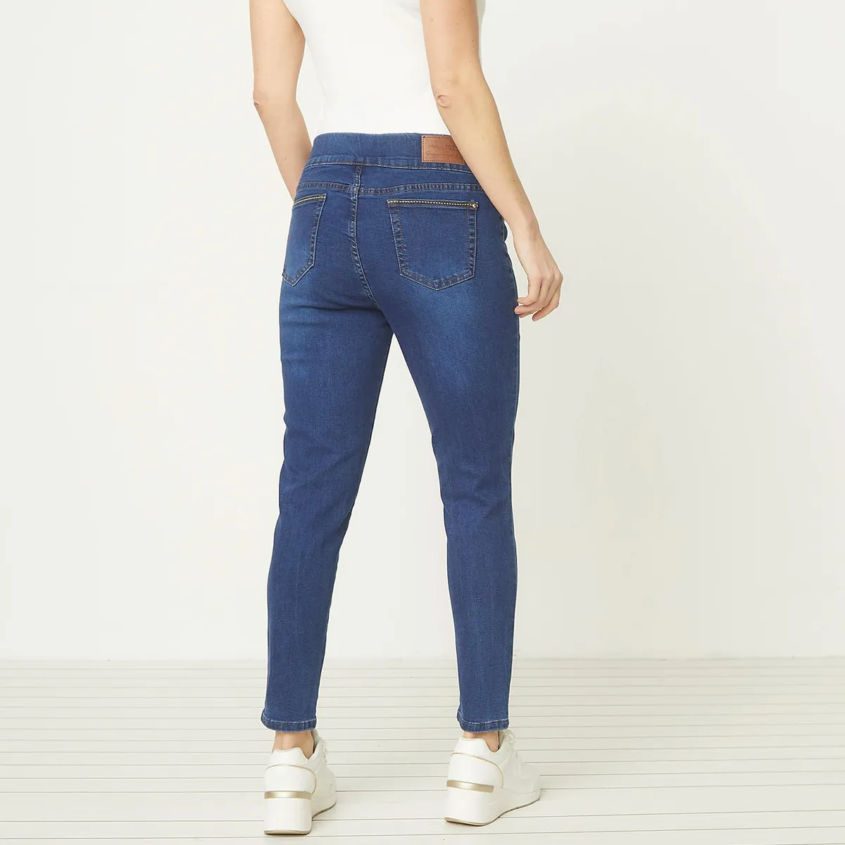 S COCCI - Jeans Skinny Tiro Alto S.cocci Mujer Algodón Stretch