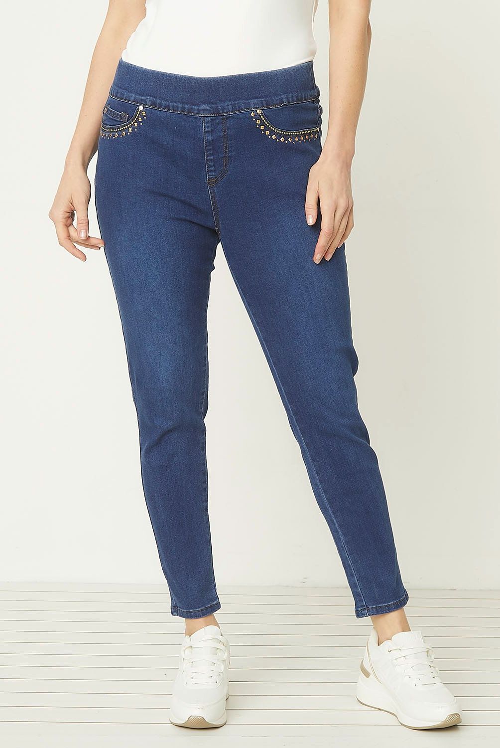 S COCCI - Jeans Skinny Tiro Alto S.cocci Mujer Algodón Stretch