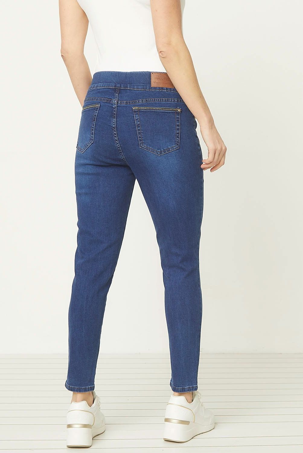 S COCCI - Jeans Skinny Tiro Alto S.cocci Mujer Algodón Stretch