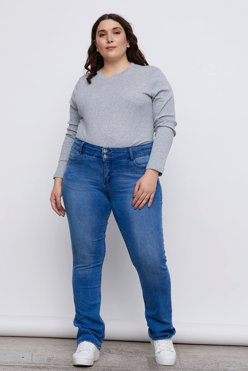 S COCCI - Jeans Recto Tiro Alto Mujer S Cocci