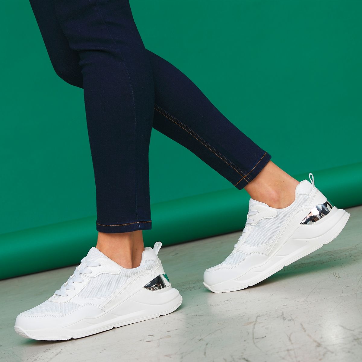 BASEMENT - Bas Zapatilla Urbana Mujer Blanco