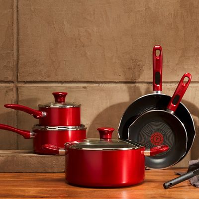 Imagen 2 del producto Batería De Cocina Antiadherente 14 Piezas Ollas Y Sartenes Rojo Simply Cook