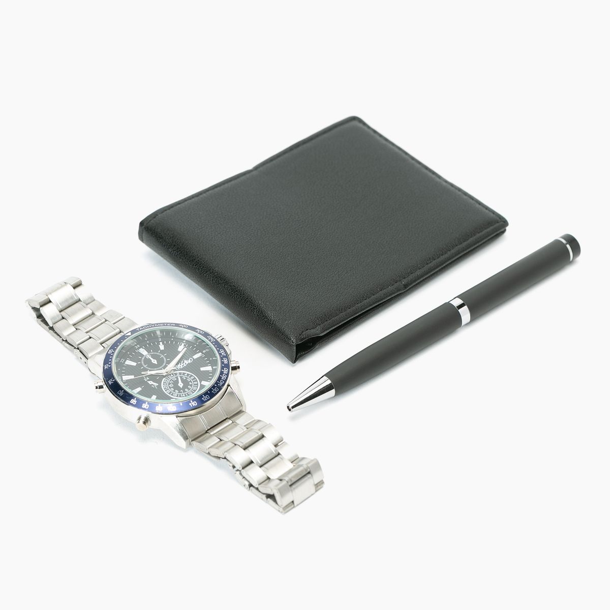 MOSSIMO - Mossimo Set Reloj Análogo Hombre + Billetera + Lápiz