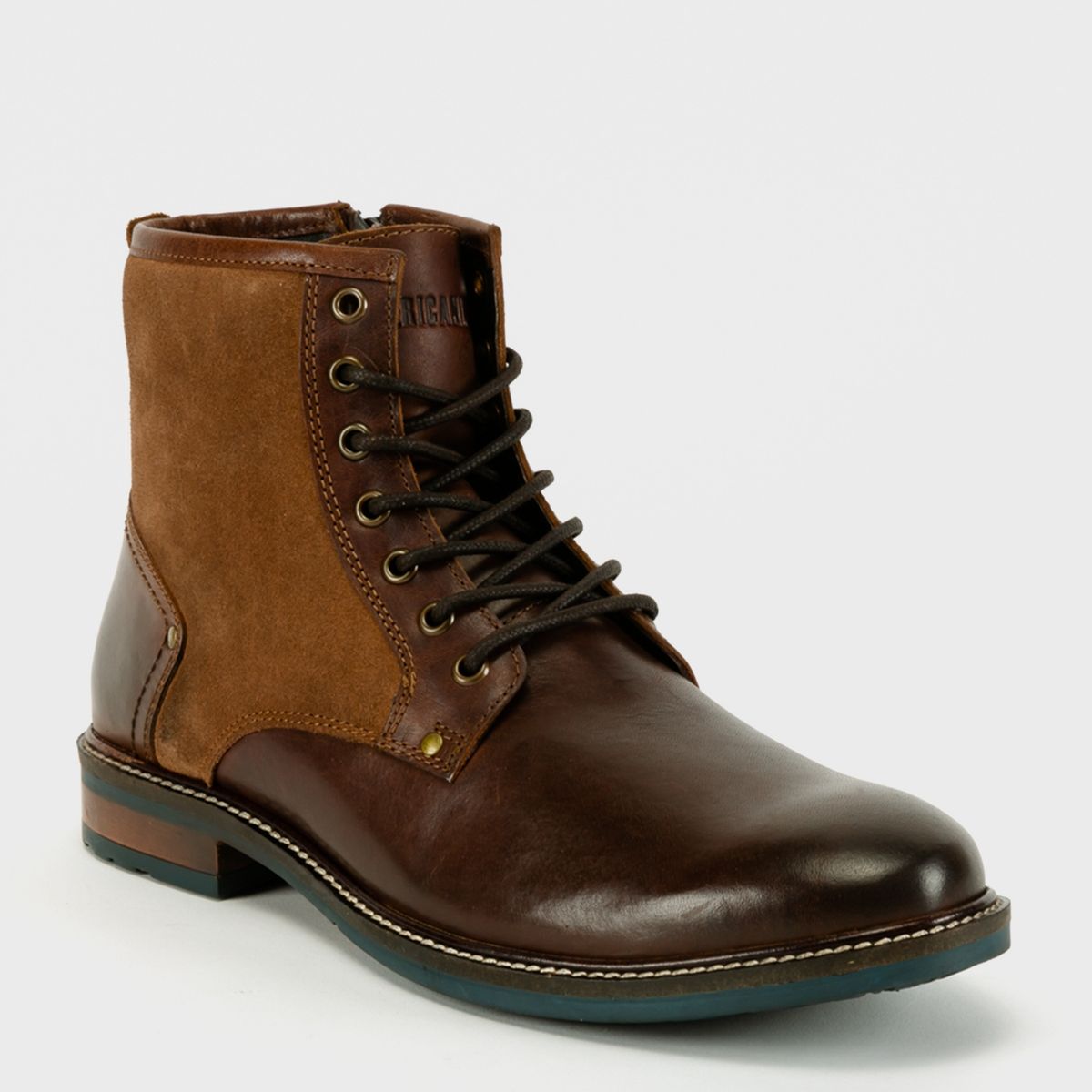 AMERICANINO - Botín Hombre Cuero Café Americanino