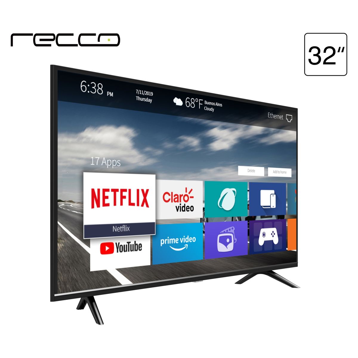 RECCO - LED 32" RLED-32E5600HD HD Smart TV