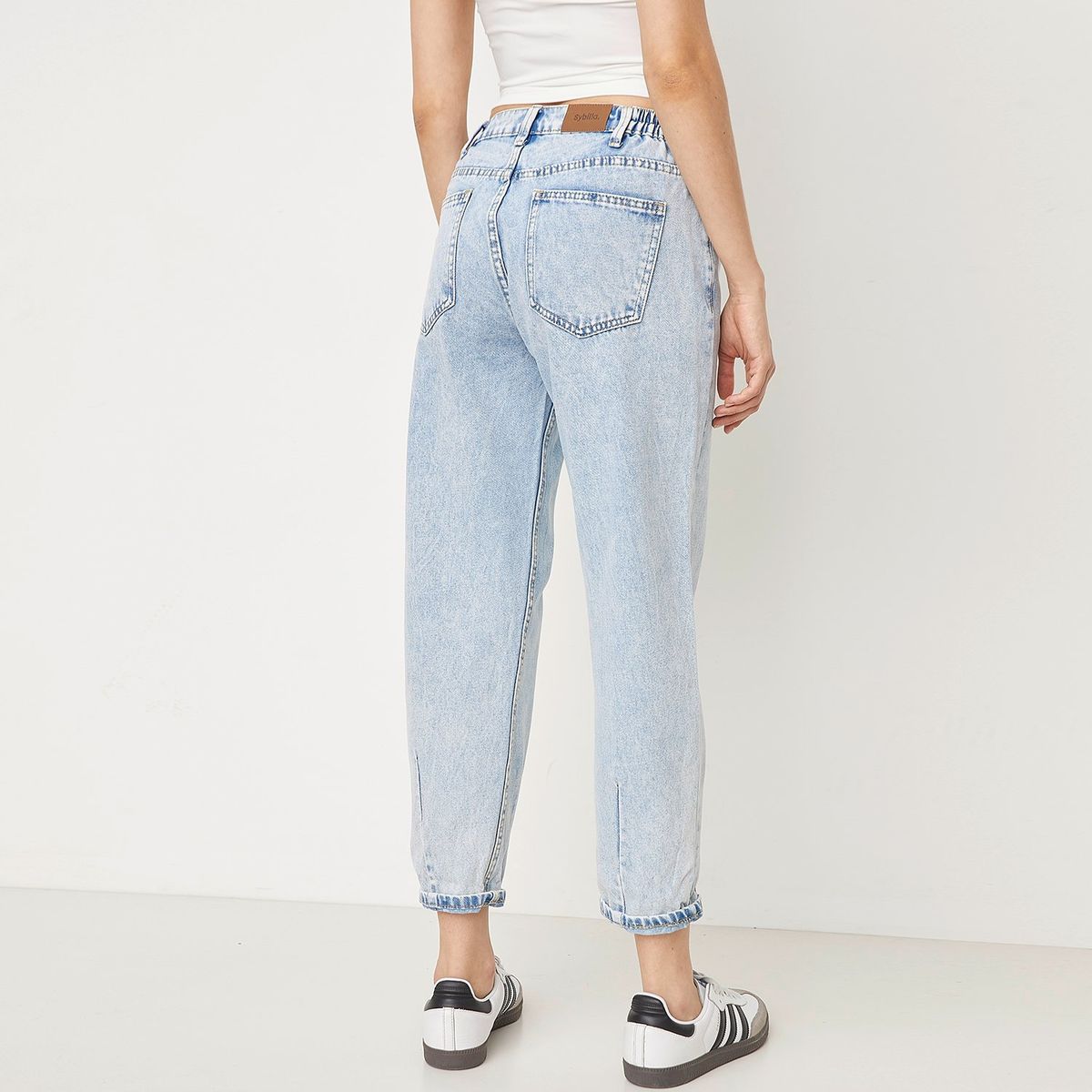 SYBILLA - Jeans Balloon Adele Tiro Alto Mujer Sybilla