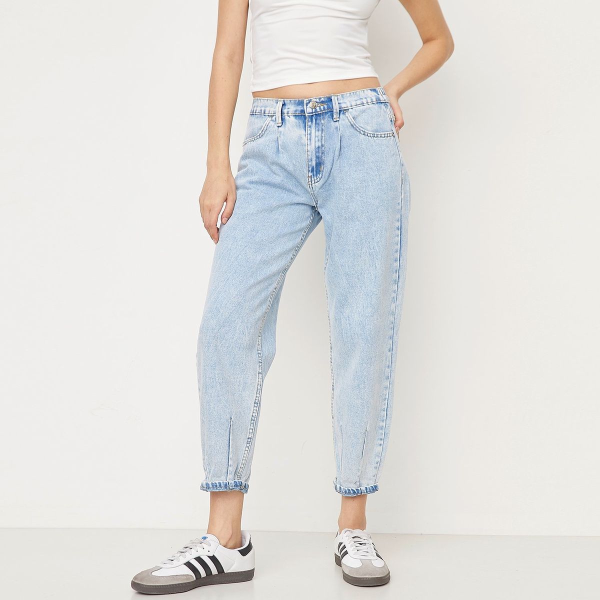 SYBILLA - Jeans Balloon Adele Tiro Alto Mujer Sybilla