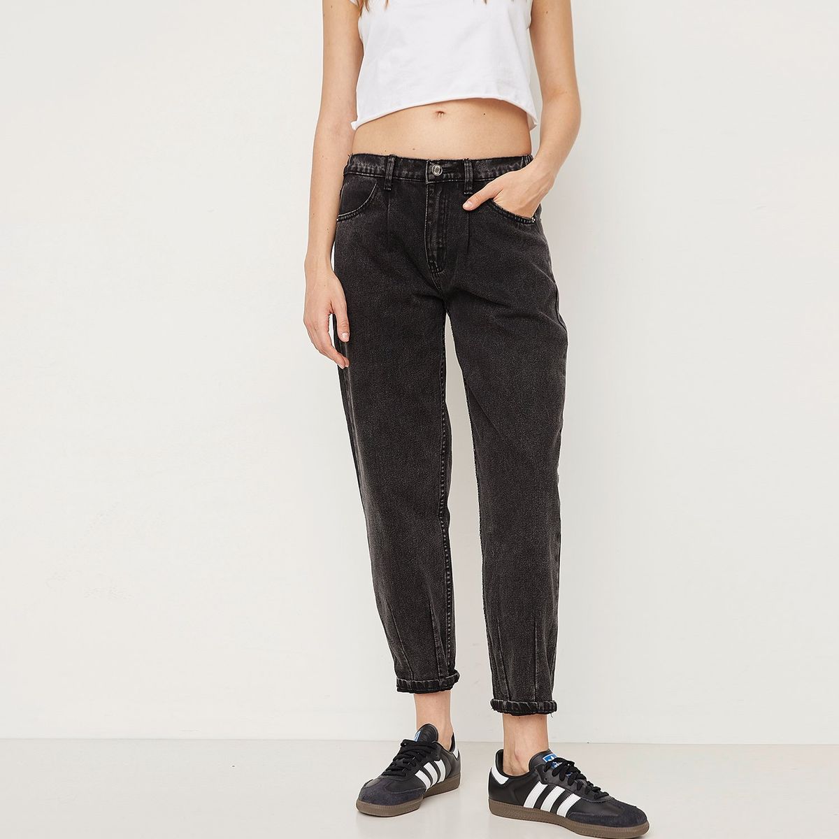 SYBILLA - Jeans Balloon Adele Tiro Alto Mujer Sybilla