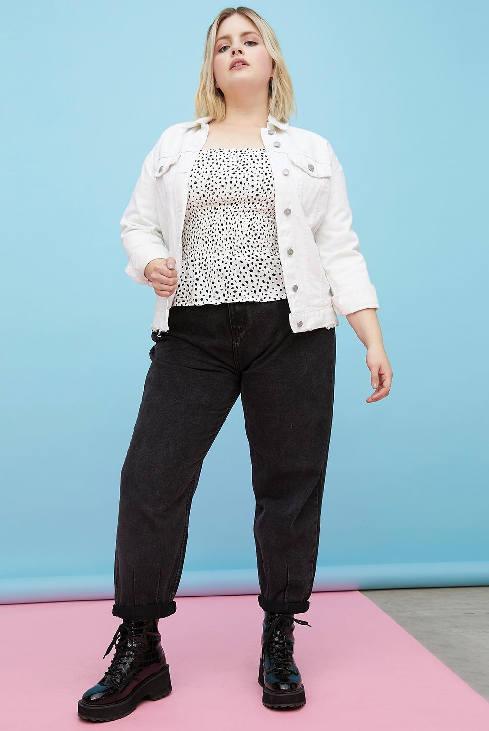 SYBILLA - Jeans Slouchy Tiro Alto Mujer Sybilla