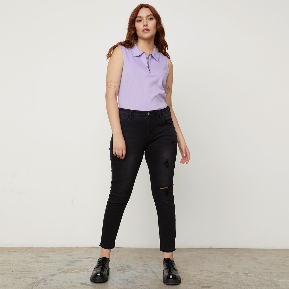 SYBILLA - Jeans Skinny Sophie Plus Tiro Medio Mujer Sybilla
