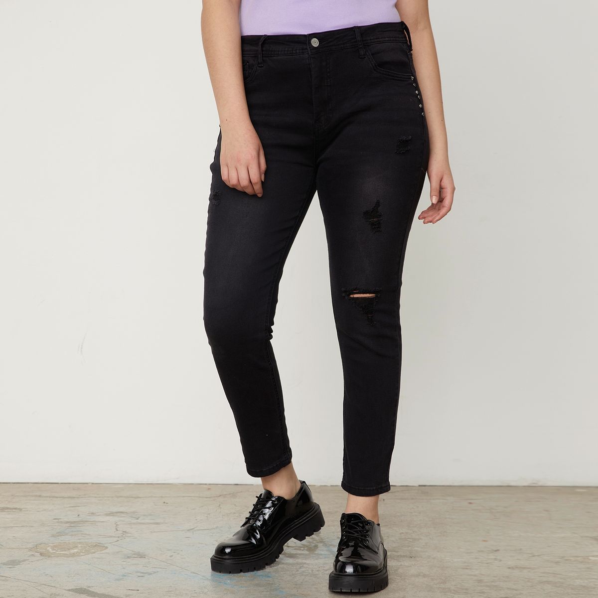 SYBILLA - Jeans Skinny Sophie Plus Tiro Medio Mujer Sybilla