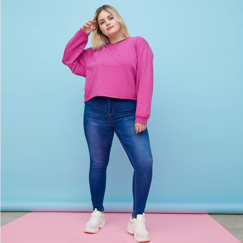 SYBILLA - Jeans Skinny Emily Plus Tiro Medio Mujer Sybilla