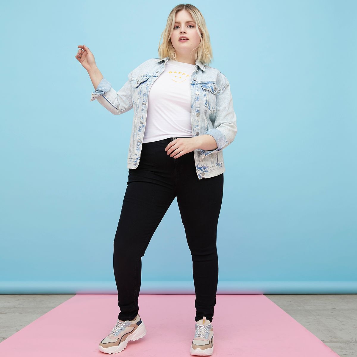 SYBILLA - Jeans Skinny Emily Plus Tiro Medio Mujer Sybilla