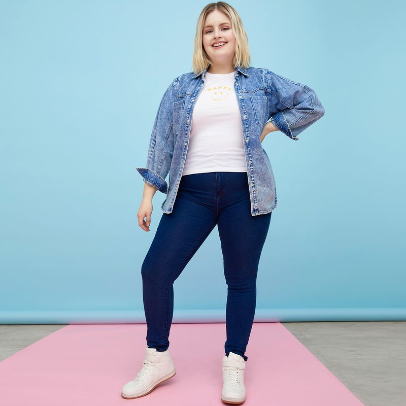 SYBILLA - Jeans Skinny  Molly Plus Tiro Medio Mujer Sybilla