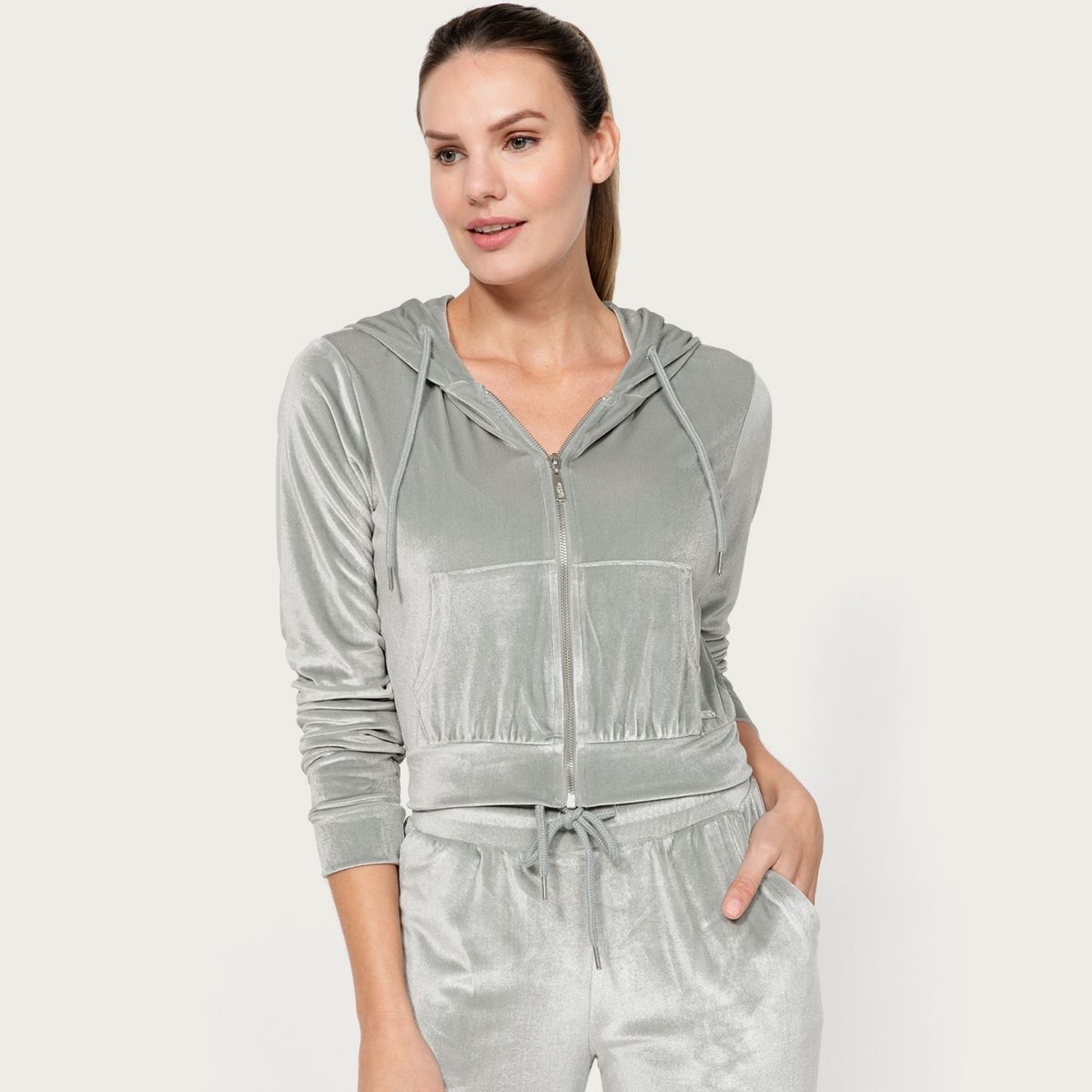 MOSSIMO - Mossimo Polerón Terciopelo Hoodie Mujer