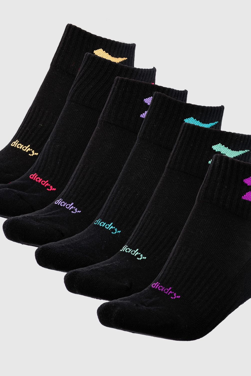 DIADORA - Pack De 6 Calcetines Cortos Deportivos Mujer Diadora