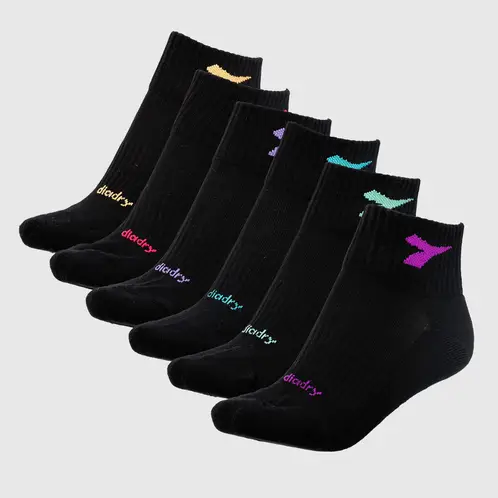 DIADORA - Pack De 6 Calcetines Cortos Deportivos Mujer