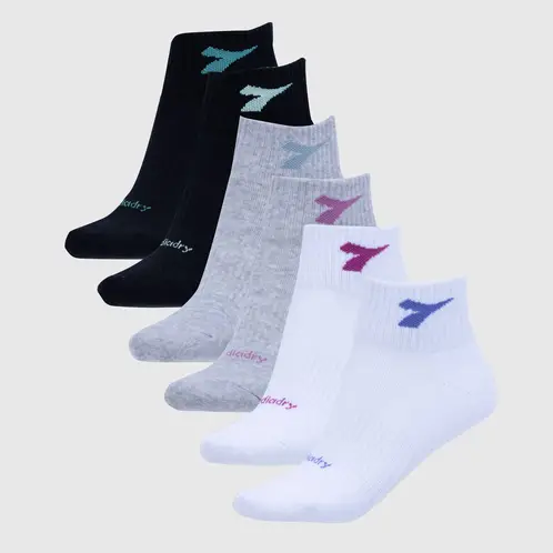 DIADORA - Pack De 6 Calcetines Cortos Deportivos Mujer
