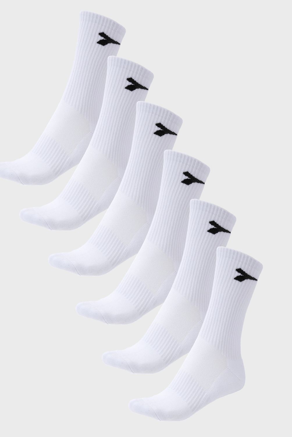 DIADORA - Pack De 6 Calcetines Largos Deportivos Hombre Diadora