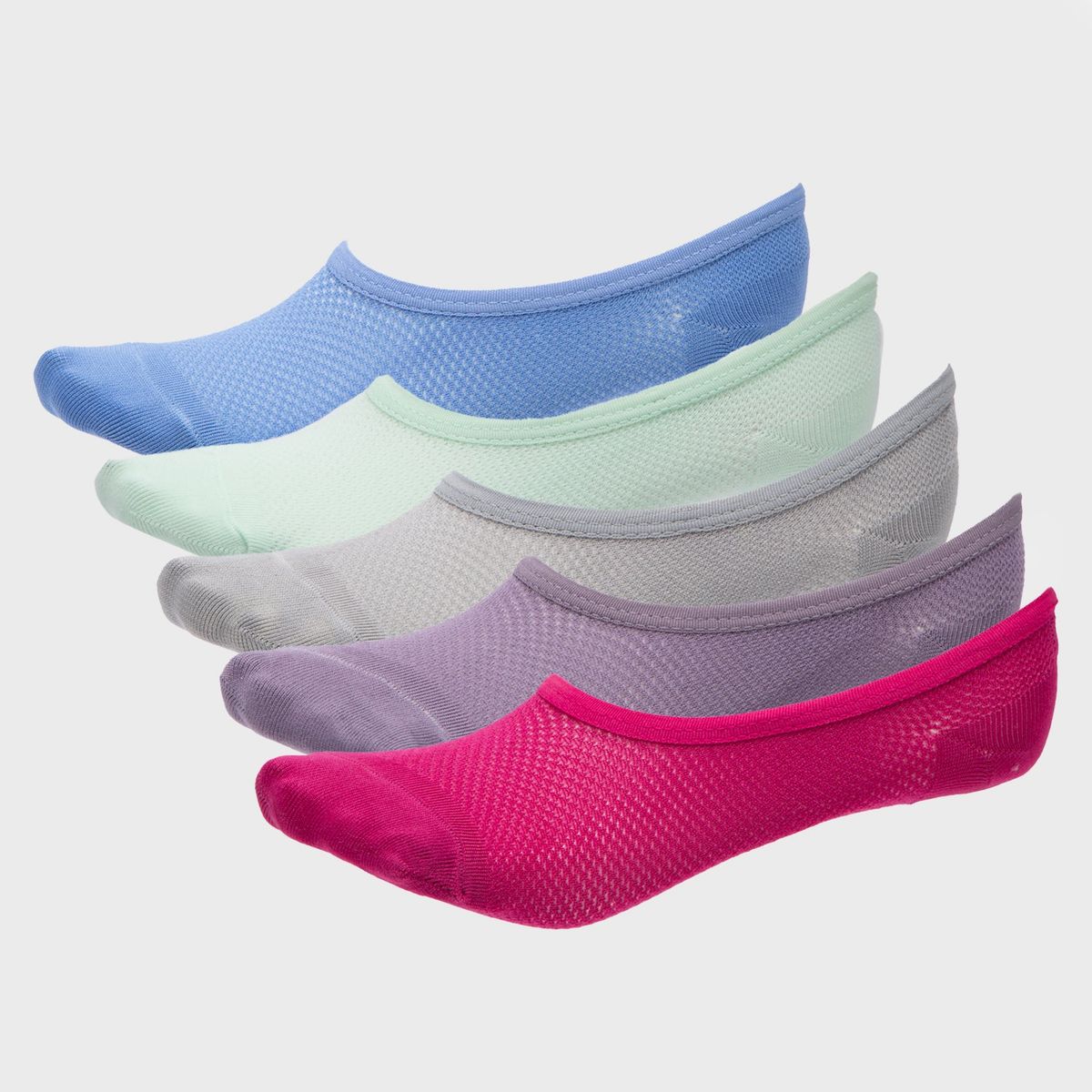 DIADORA - Pack De 5 Calcetines Invisibles Deportivos Mujer Diadora