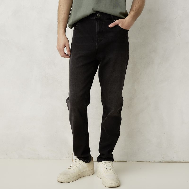 BEARCLIFF - Jeans Carrot Fit Bearcliff Casual Hombre Algodón