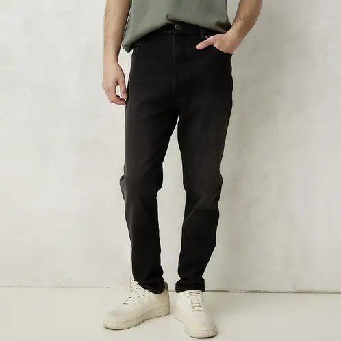 BEARCLIFF - Jeans Carrot Fit Casual Hombre Algodón