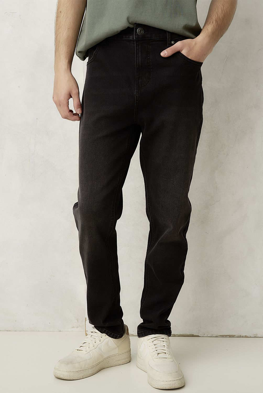 BEARCLIFF - Jeans Carrot Fit Bearcliff Casual Hombre Algodón