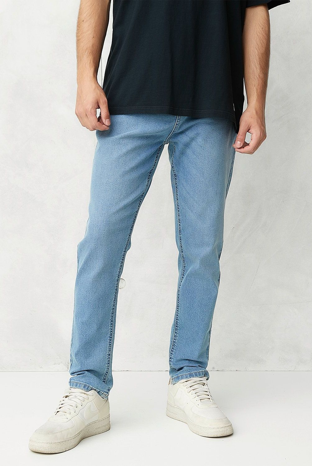 BEARCLIFF - Jeans Carrot Fit Bearcliff Casual Hombre Algodón