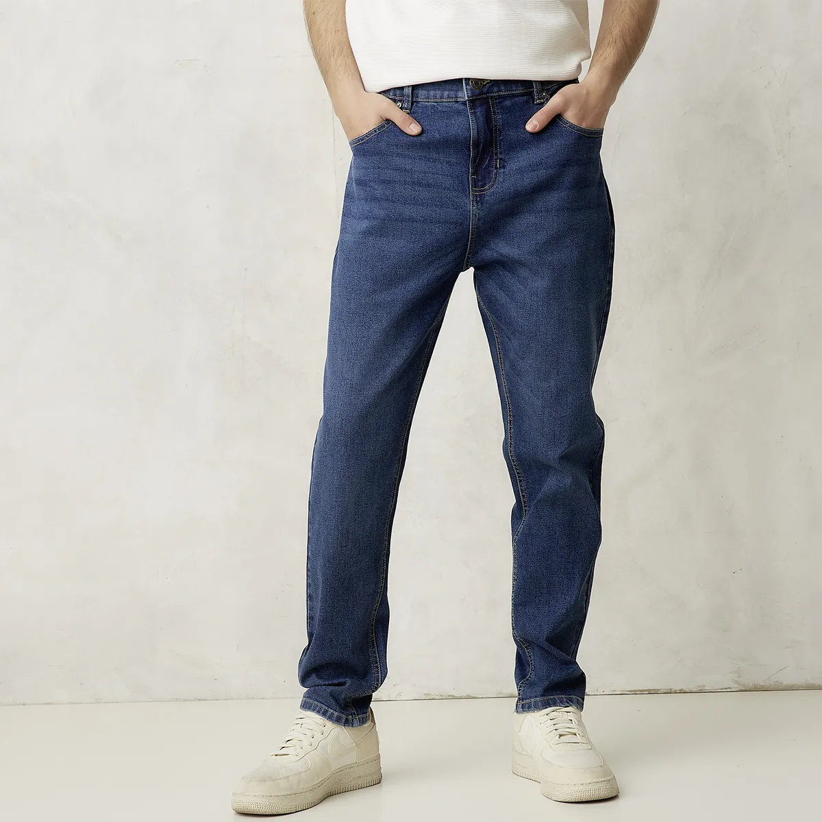 BEARCLIFF - Jeans Carrot Fit Bearcliff Casual Hombre Algodón
