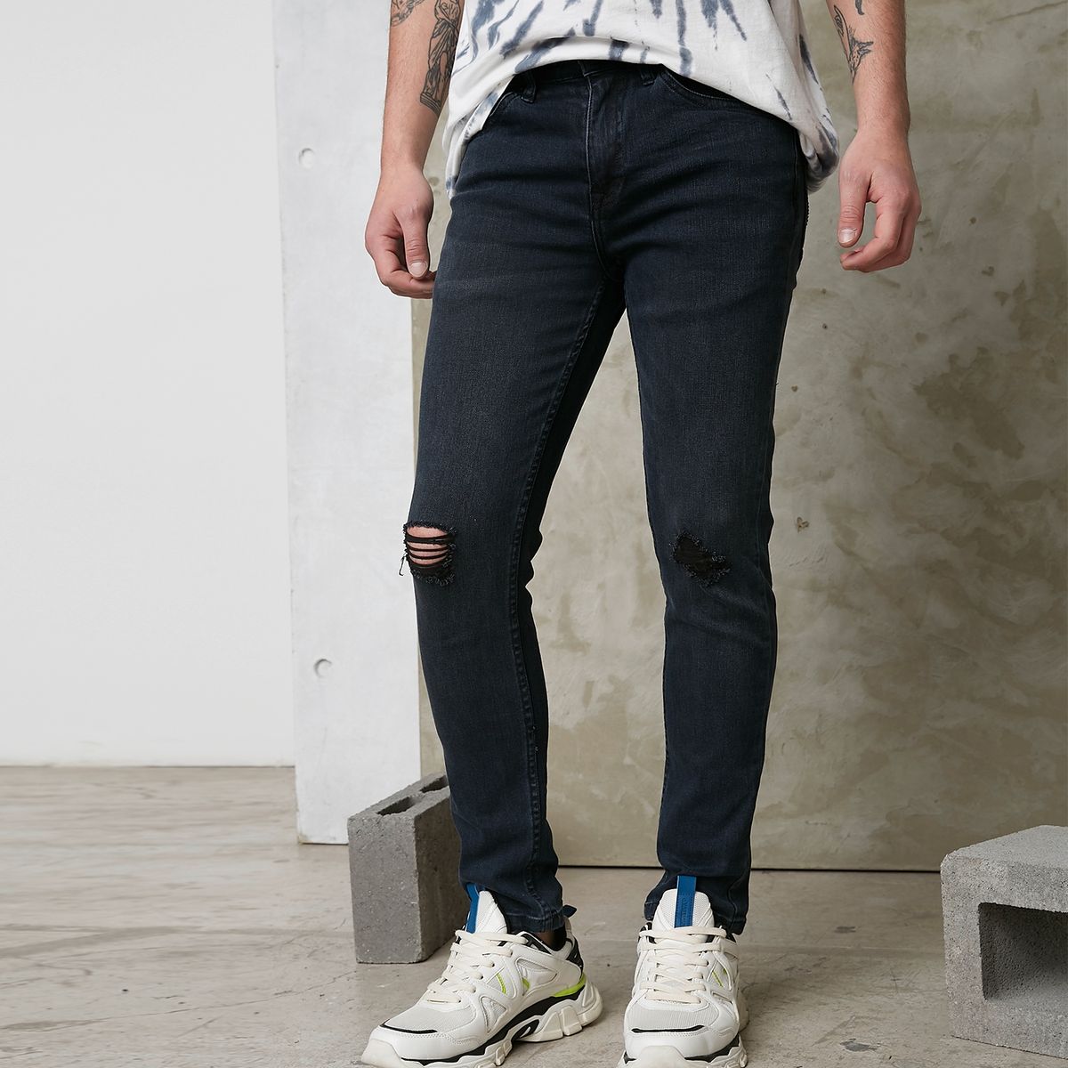 AMERICANINO - Jeans Spray On Fit Algodón Orgánico Hombre Americanino