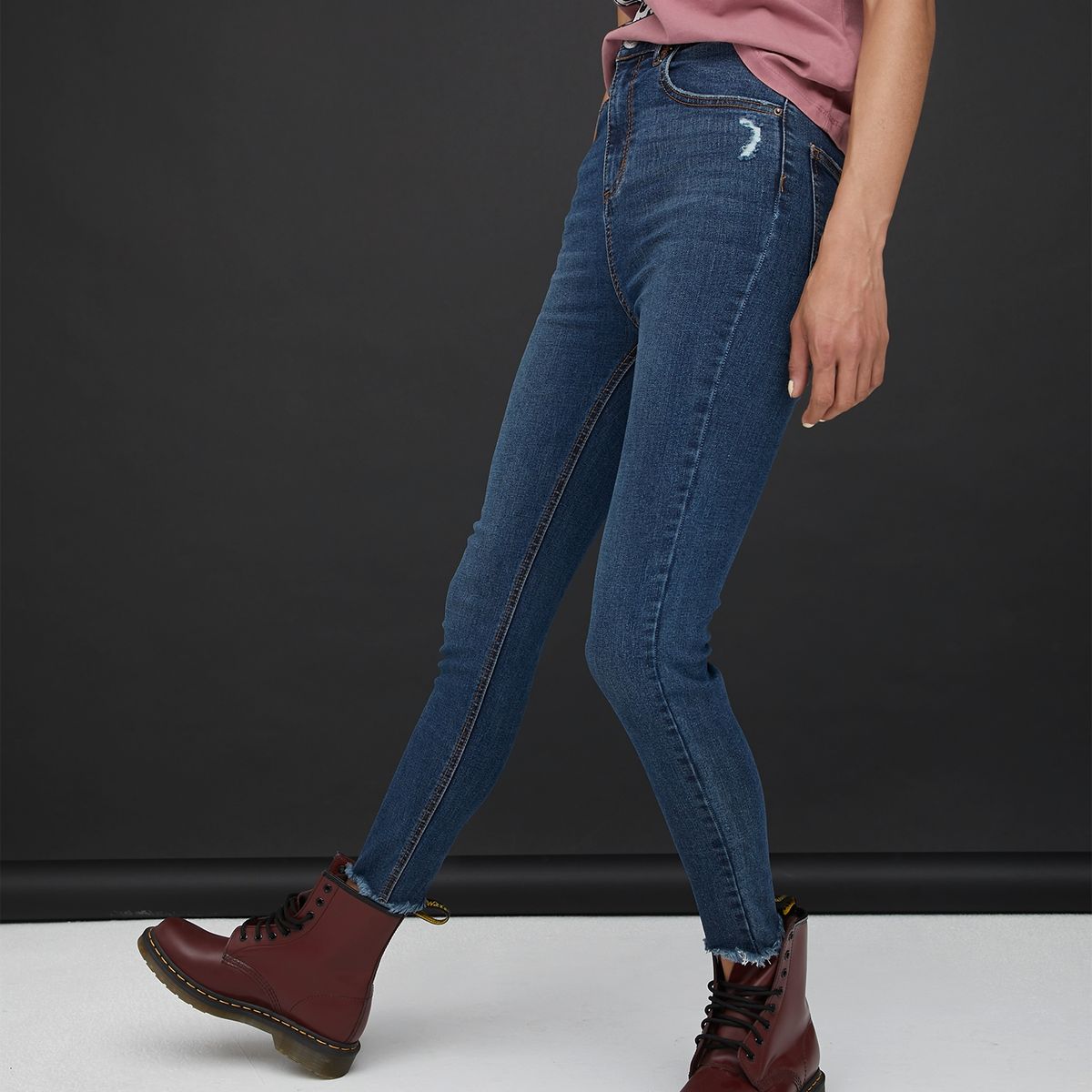 AMERICANINO - Jeans Skinny Súper Tiro Alto Mujer