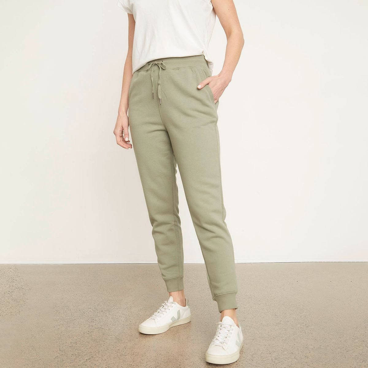 NEWPORT - Pantalón Jogger Tiro Alto Newport Mujer Algodón Orgánico