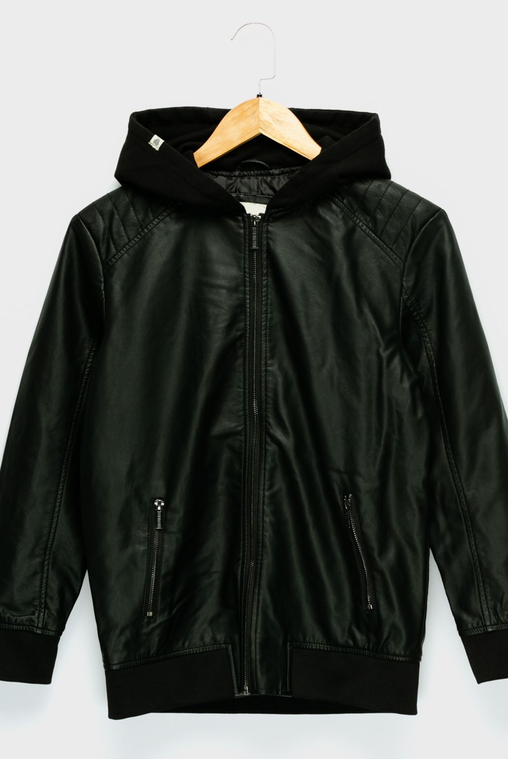 FEDERATION - Chaqueta Con capucha Cuero sintético Niño