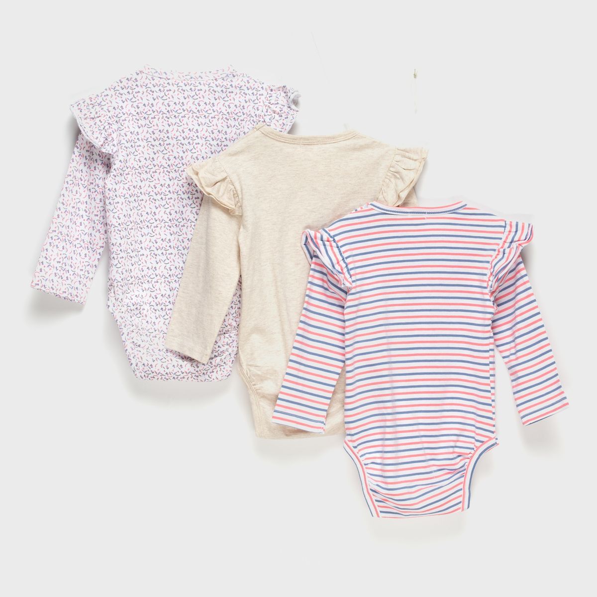 YAMP - Body Pack De 3 Unidades Algodón Bebé Niña