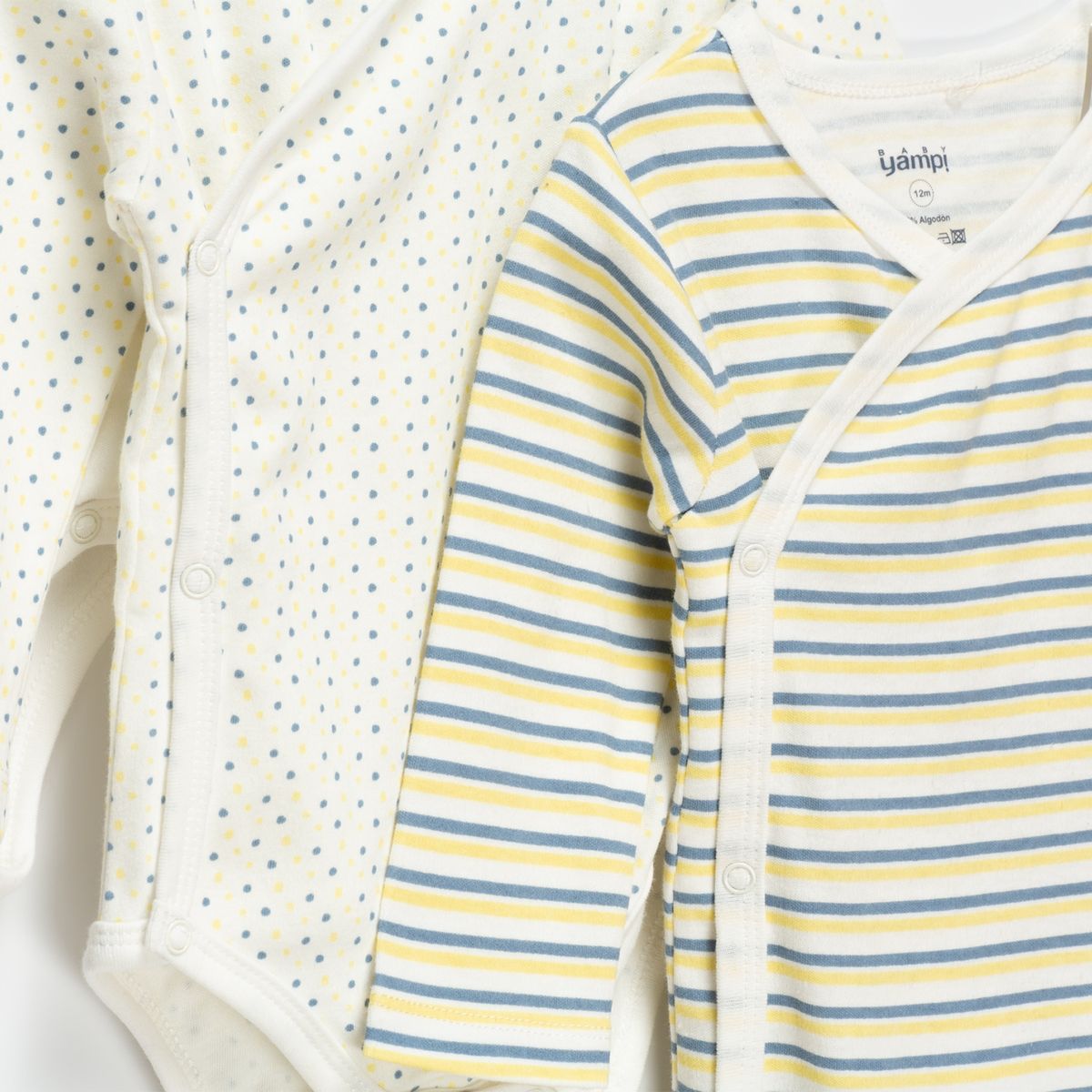 YAMP - Body Pack De 3 Unidades Algodón Bebé Niño