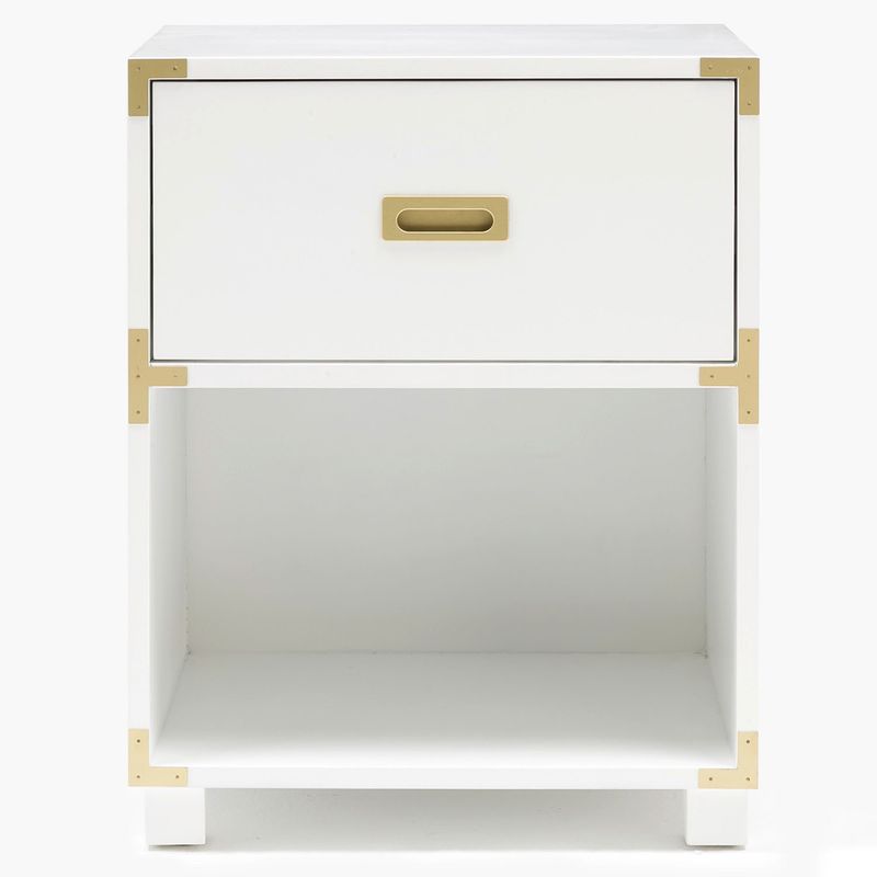 MICA KIDS - Velador Infantil Mica Kids Andy con Cajón Blanco
