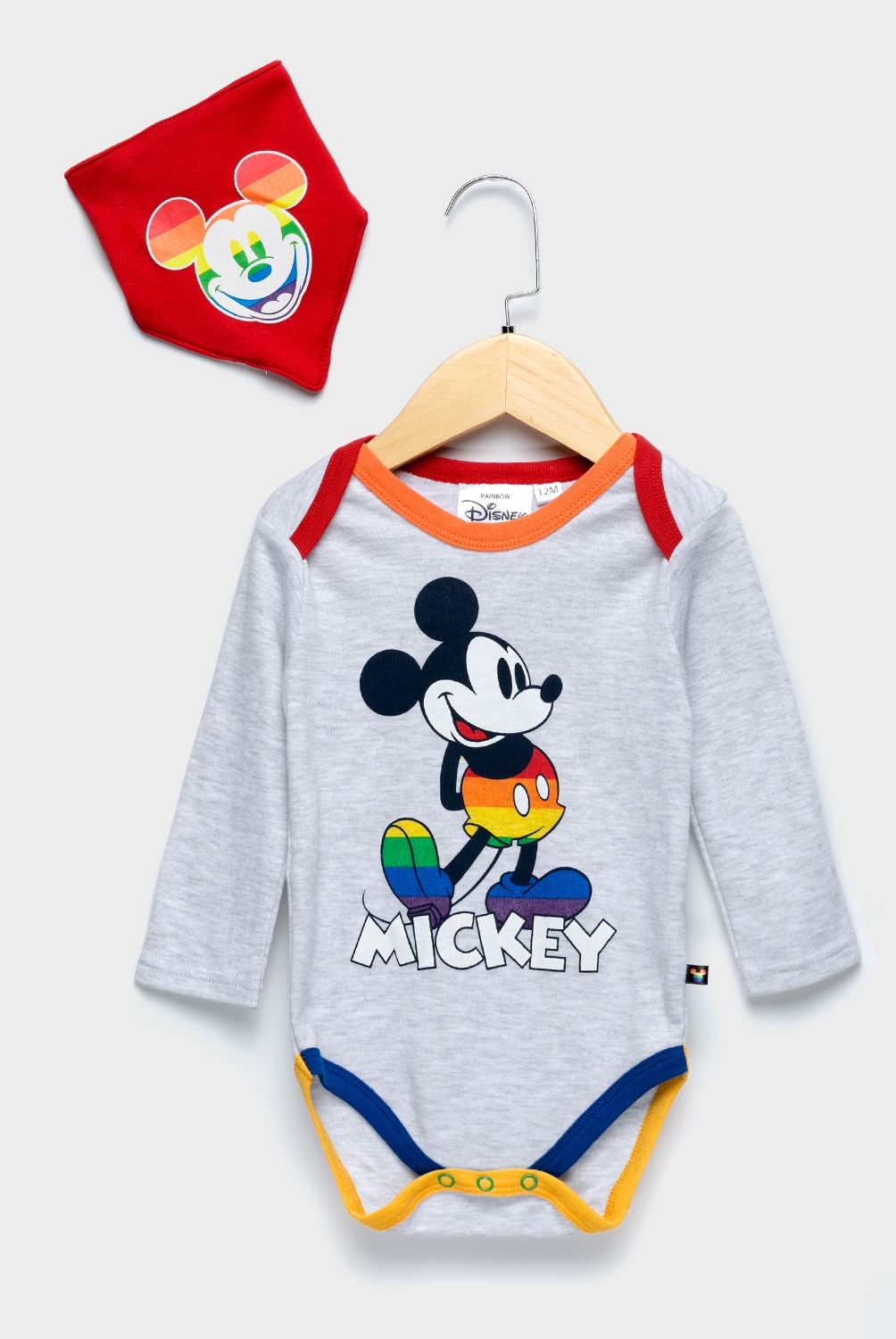 STD CHARACTERS - Body 2 Piezas Mickey Algodón Bebé Niño