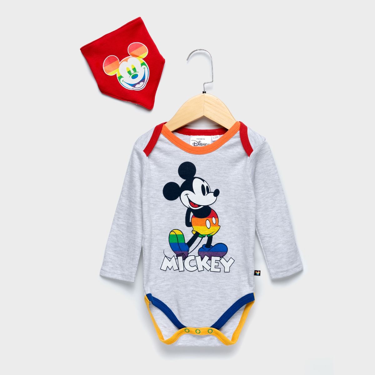 STD CHARACTERS - Body 2 Piezas Mickey Algodón Bebé Niño