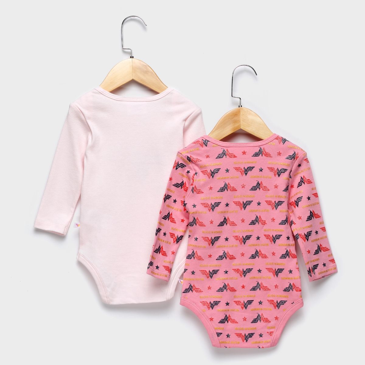 DC SUPER HERO GIRLS - Body Pack De 2 Unidades Algodón Bebé Niña