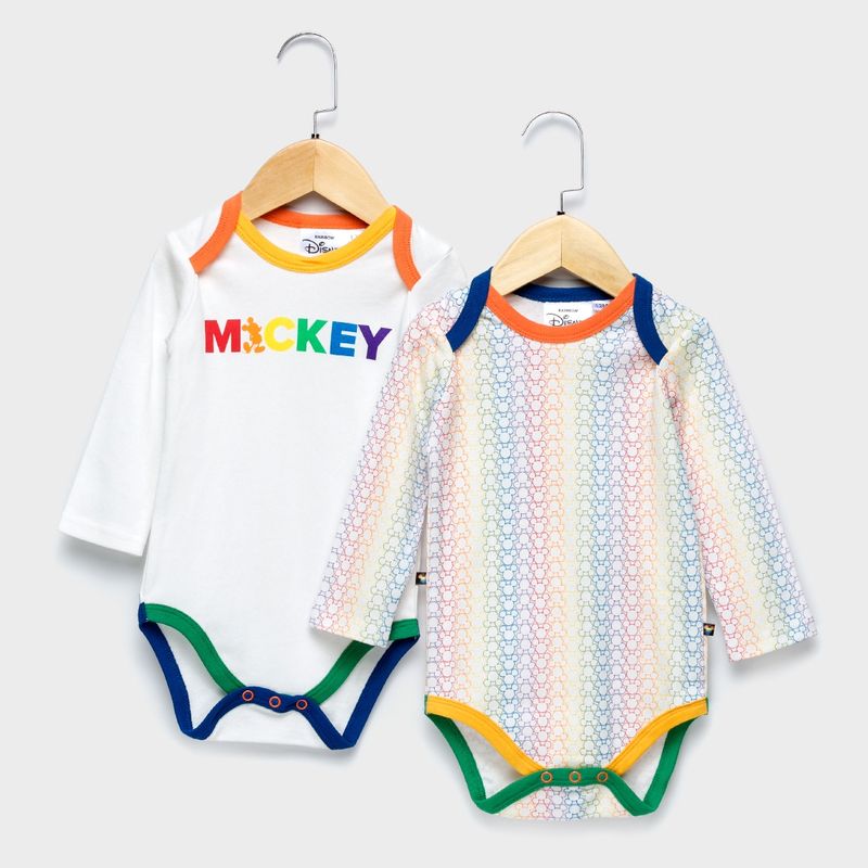 STD CHARACTERS - Body Pack De 2 Unidades Mickey Algodón Bebé Niño