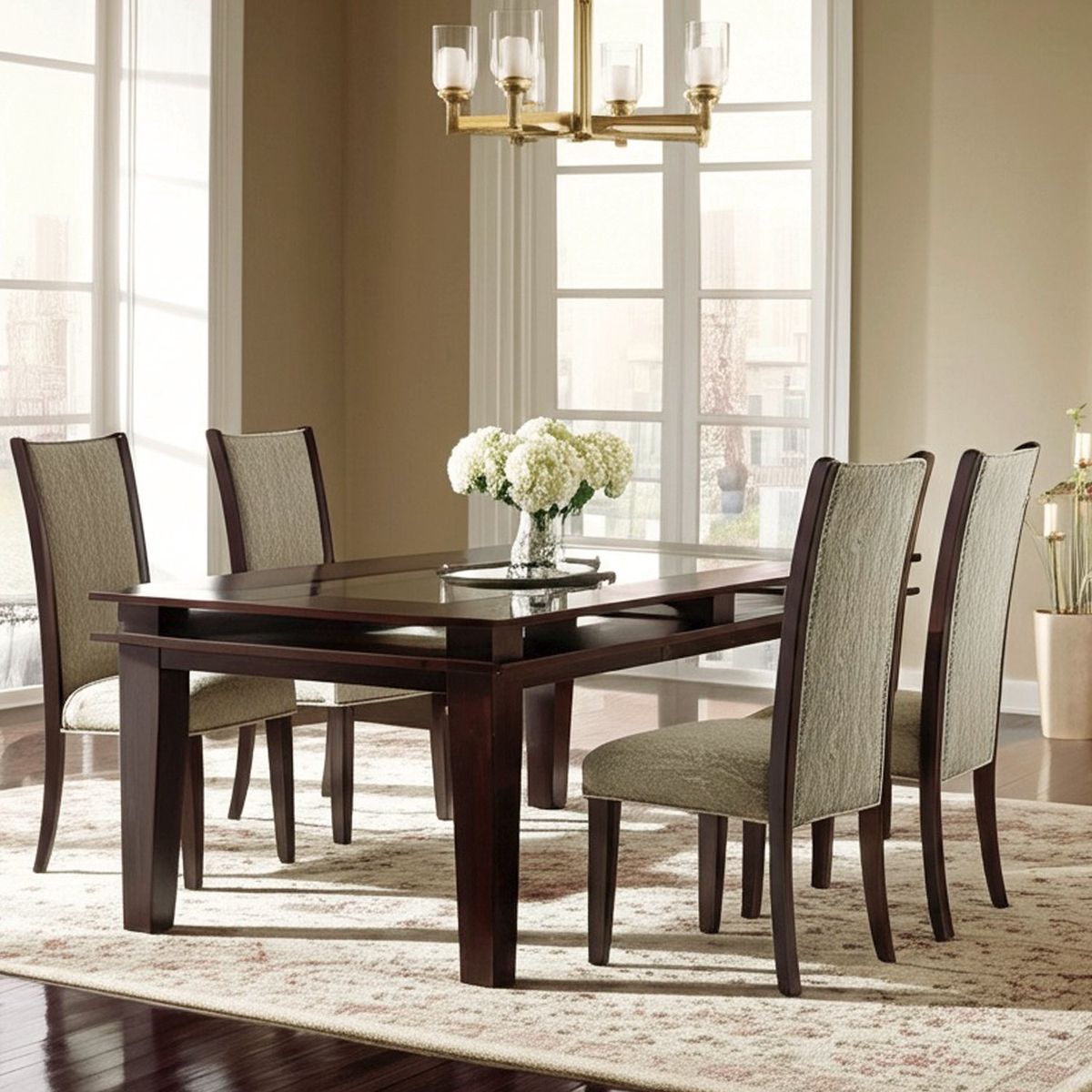 ROBERTA ALLEN - Mesa de Comedor Roberta Allen California 8 Puestos Café