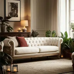 BASEMENT HOME - Sofá 3 Cuerpos Dolores Beige