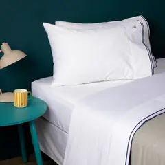 BENETTON - Juego De Sábanas 400 Hilos 100% Algodón Liso