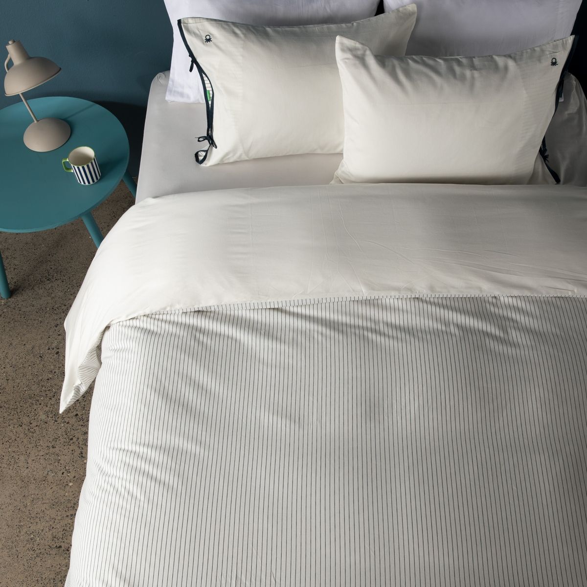 BENETTON - Funda De Plumón Bianca 100% Algodón 200 Hilos Benetton