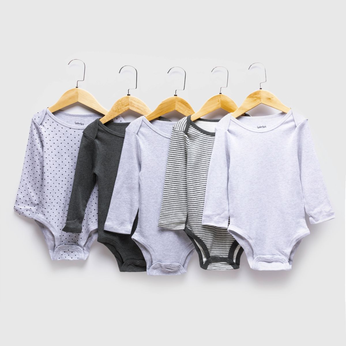YAMP - Body Pack De 5 Unidades Algodón Bebé Niño
