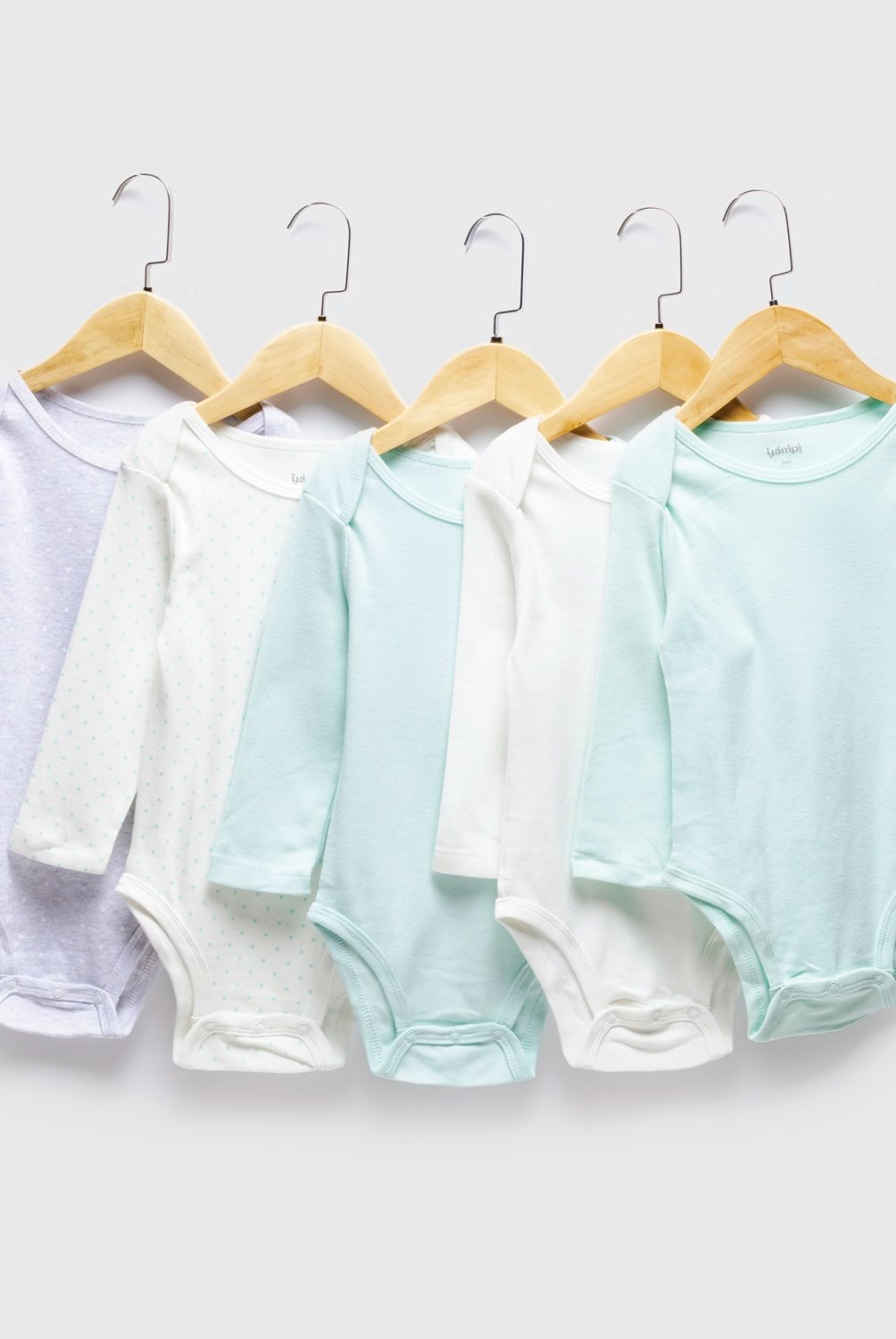YAMP - Body Pack De 5 Unidades Algodón Bebé Niña