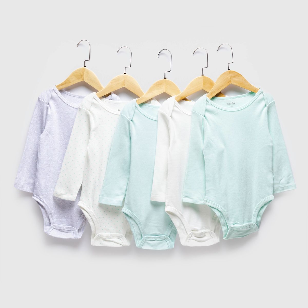 YAMP - Body Pack De 5 Unidades Algodón Bebé Niña