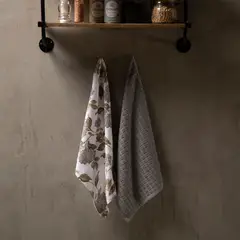 MICA - Pack De 2 Paños De Cocina Flores Rectangular Algodón